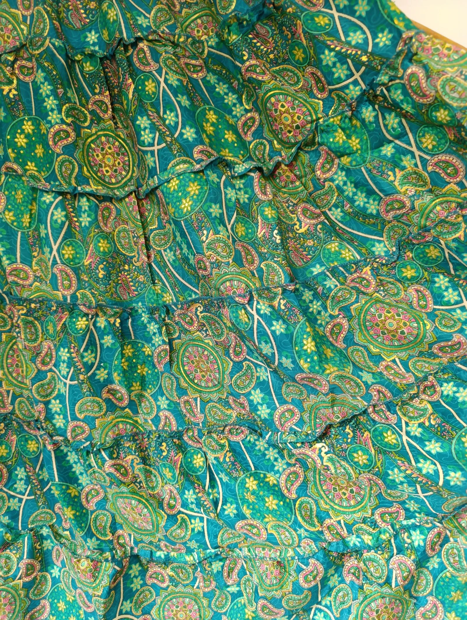 Conjunto saia seda verde – photo 6